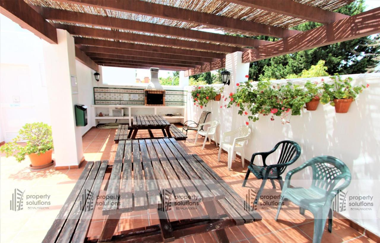 Pueblo Del Parque 3 - Terraza Soleada Con Jardin - Piscina Y Playa - Urbanizacion Tranquila Daire Benalmádena Dış mekan fotoğraf