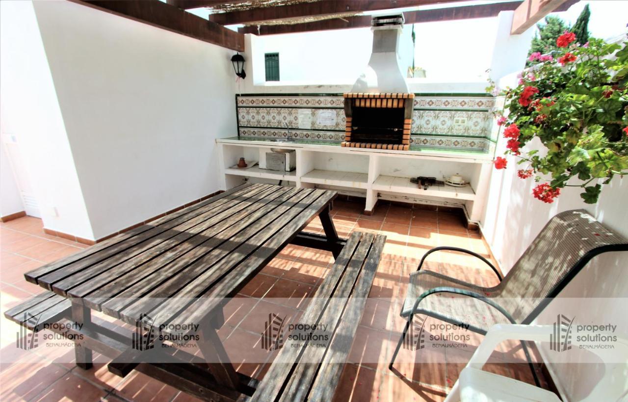 Pueblo Del Parque 3 - Terraza Soleada Con Jardin - Piscina Y Playa - Urbanizacion Tranquila Daire Benalmádena Dış mekan fotoğraf